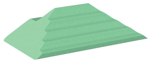 Coated Adult Oblique Finger Block Sponge (Stealth)