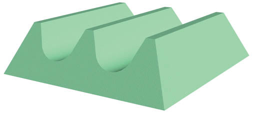 Coated Bilateral Leg Immobilizer Sponge (Stealth)