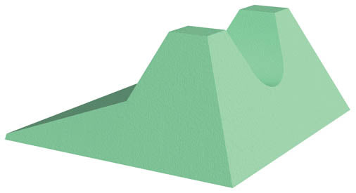 Coated Head & Neck Support Sponge (Stealth)