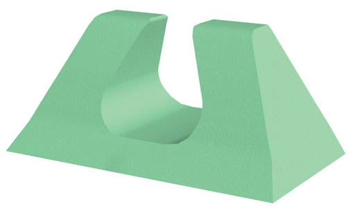 Coated Adult Head Immobilizer Sponge (Stealth)