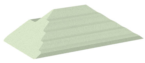 Non-Coated Adult Oblique Finger Block Sponge (Stealth)
