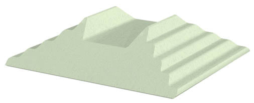 Non-Coated Bilateral Adult Oblique Finger Block Sponge (Stealth)
