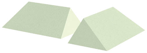 Non-Coated 34° Wedge Sponge Set (Stealth)
