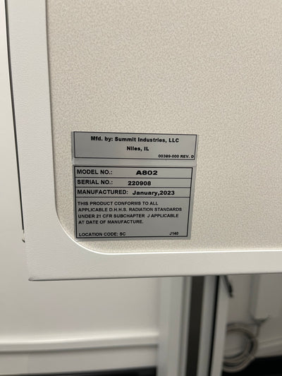 2023 Used Americomp Chiropractic X-ray System with Tilting Wallstand w/ DR panel (M-236)