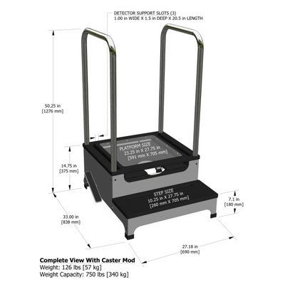 Complete View 2-Step Platform with Swivel 360 System