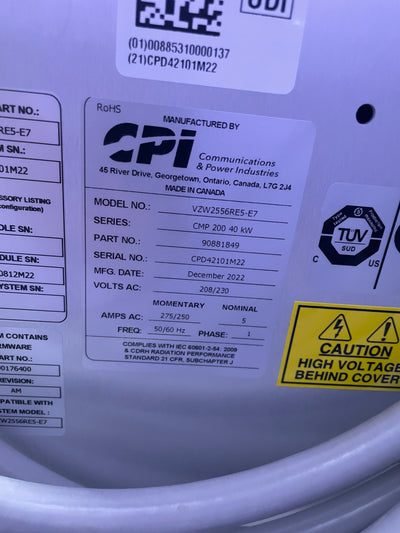 2022 - Used Radmedix SDR Straight w/ DR Panel - 40KW Single Phase (M-205)