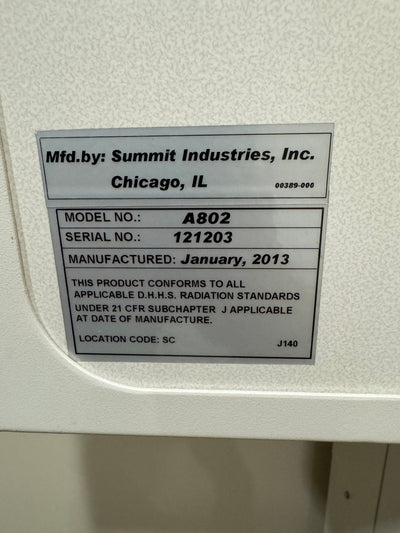 Used Summit 32kW X-ray System