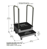 Lateral View 2-Step Platform with Swivel 360 System