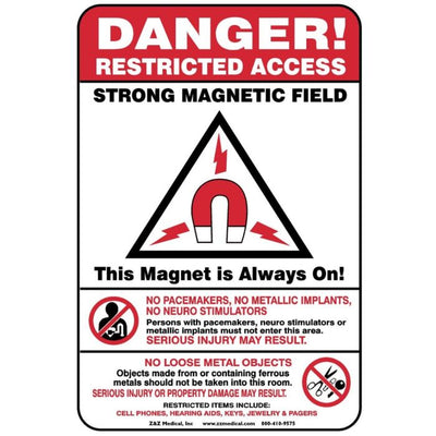 MRI Warning Wall Sign – “Magnet Always On”