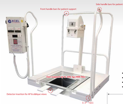 Rayance Podiatry x-ray system with 10x12 Wireless Panel Package