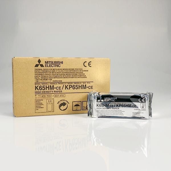 Mitsubishi K65HM-CE / KP65HM-CE Monochrome High-Density Thermal Paper – 3001