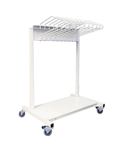 Budget Saver Mobile Apron Rack with 10 Arms