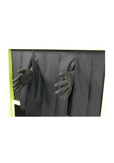Tilted Mobile Barrier with Reach Through Curtain – 683462