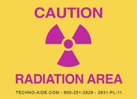 "Caution Radiation Area" X-Ray Room Sign