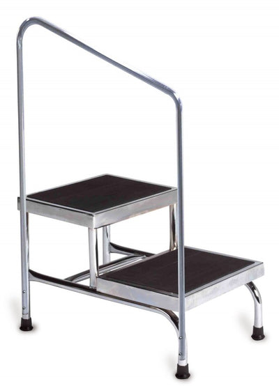 Dual Platform Bariatric Step Stool with Handrail