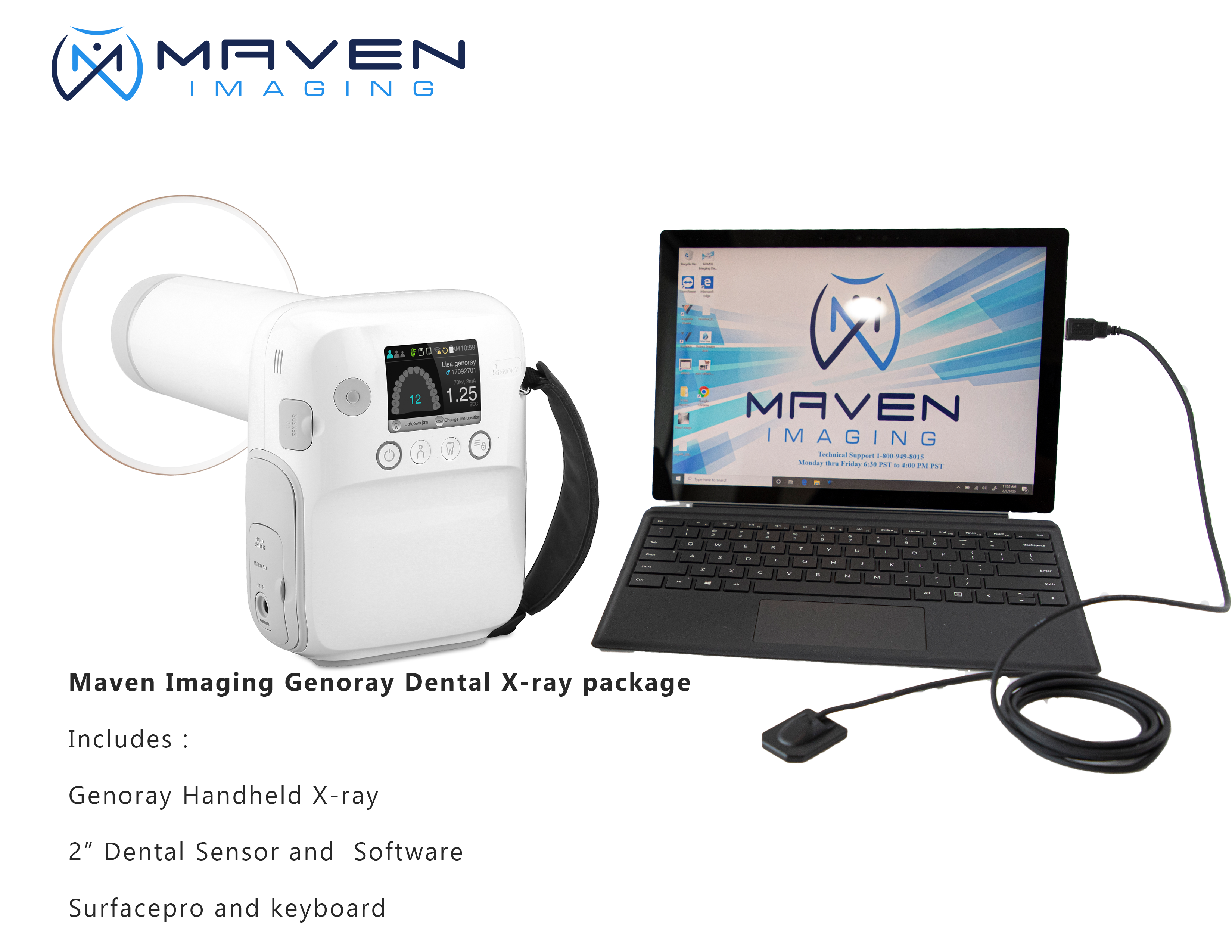 レヨネックス 4点セット　レイエックス　　RAYONEX Genoray ZEN-PX4 All in One Portable X-Ray System and Dental Sensor