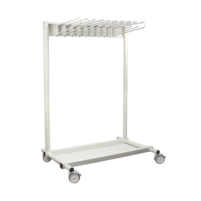 Revolution 10 Arm Mobile Apron Rack