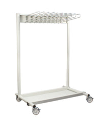 Revolution 10 Arm Mobile Apron Rack