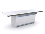 GP-6 4 Way Float Top Table with Floor-to-Wall Non-Rotate Tube Stand